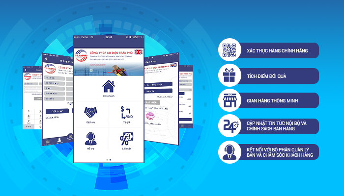 Tải App Trần Phú - Nhận đủ 1 GB | Công ty cổ phần Cơ điện Trần Phú
