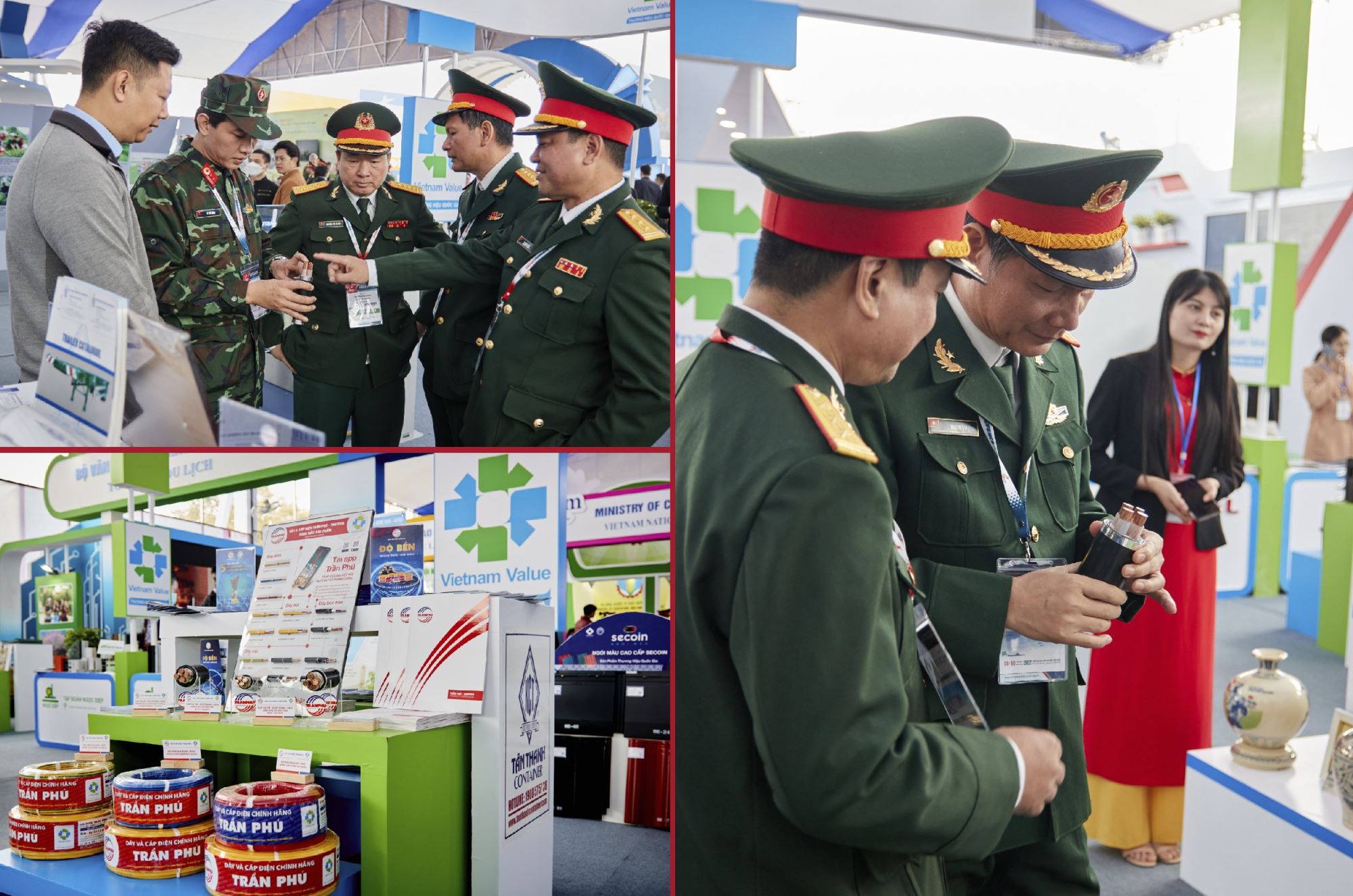 Gian hàng triển lãm của Dây cáp điện Trần Phú tại Triển lãm Quốc phòng Quốc tế Việt Nam 2022