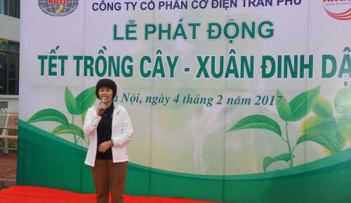 Công ty CP Cơ điện Trần Phú và Bệnh viện Bệnh Nhiệt đới Trung ương hưởng ứng Tết trồng cây Xuân Đinh Dậu 2017