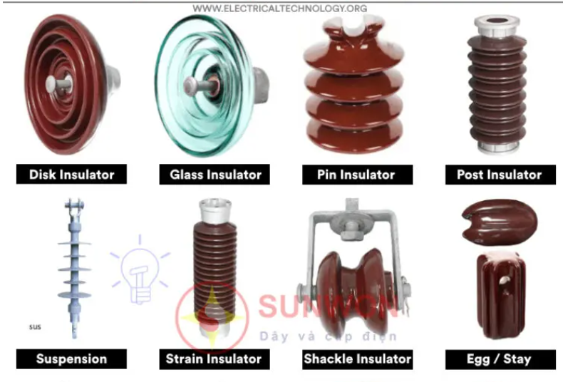 Các loại cách điện cho đường dây trên không