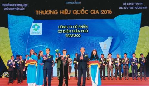 Dây cáp điện Trần Phú tiếp tục đạt “thương hiệu quốc gia 2016”