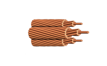 Bare copper cable
